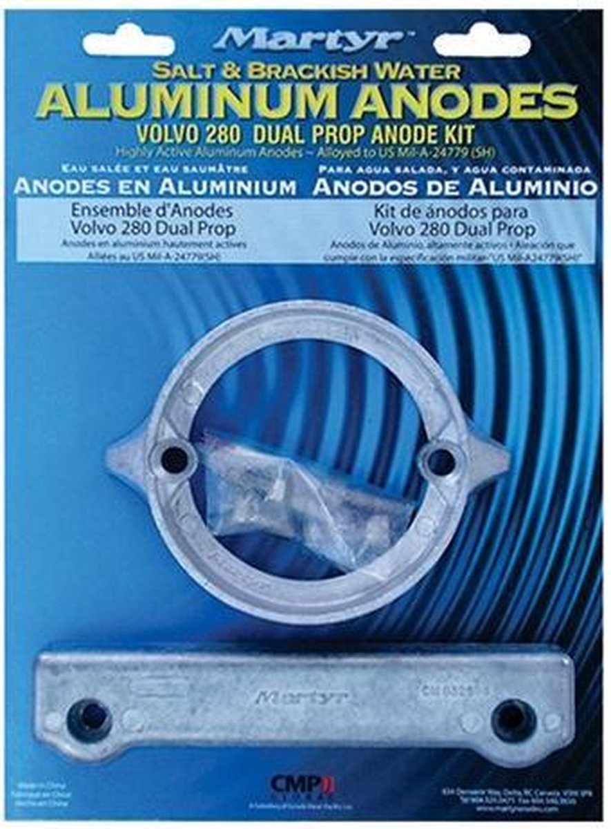 Volvo Penta Anode kit 280 DP Volvo aluminium (CM280DPKITA)