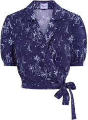 Dancing Days Blouse -L- SANTORINI DREAMS Blauw