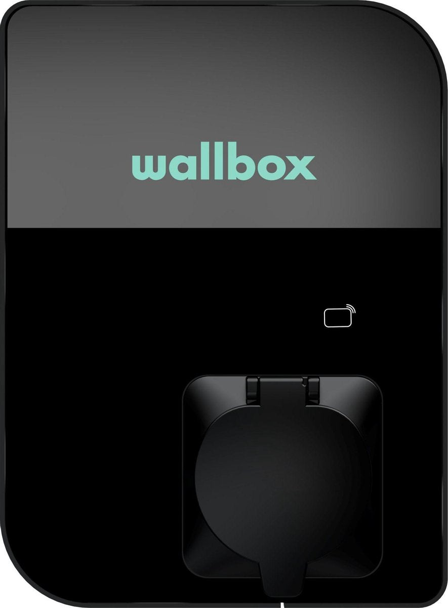 Wallbox Copper SB Socket | 22 KW | Zwart | Zonder vaste kabel | Nu tijdelijk in  prijs verlaagd !