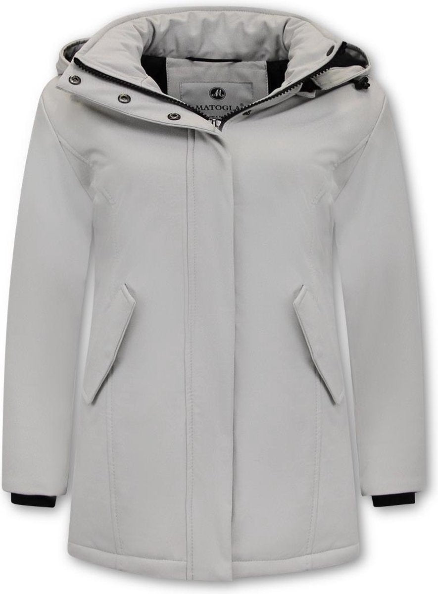 MATOGLA Dames Winterjas Parka - Slim Fit - Beige