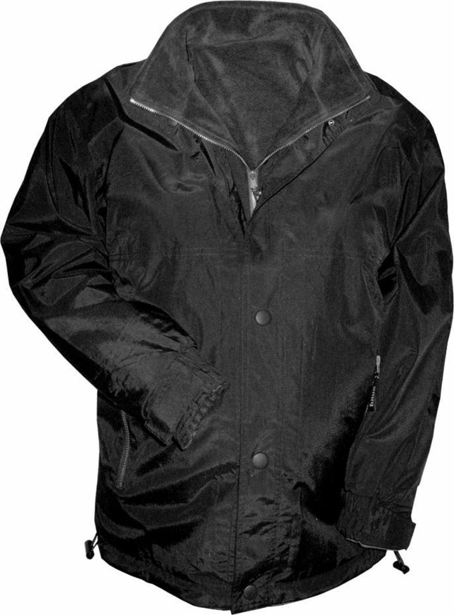 Anuy Regenjack Alaska Unisex Zwart Maat S