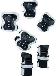 Beschermset Fila junior zwart-zilver