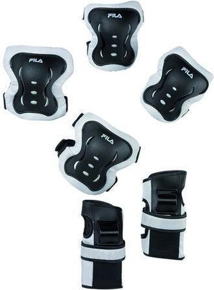 Beschermset Fila junior zwart-zilver