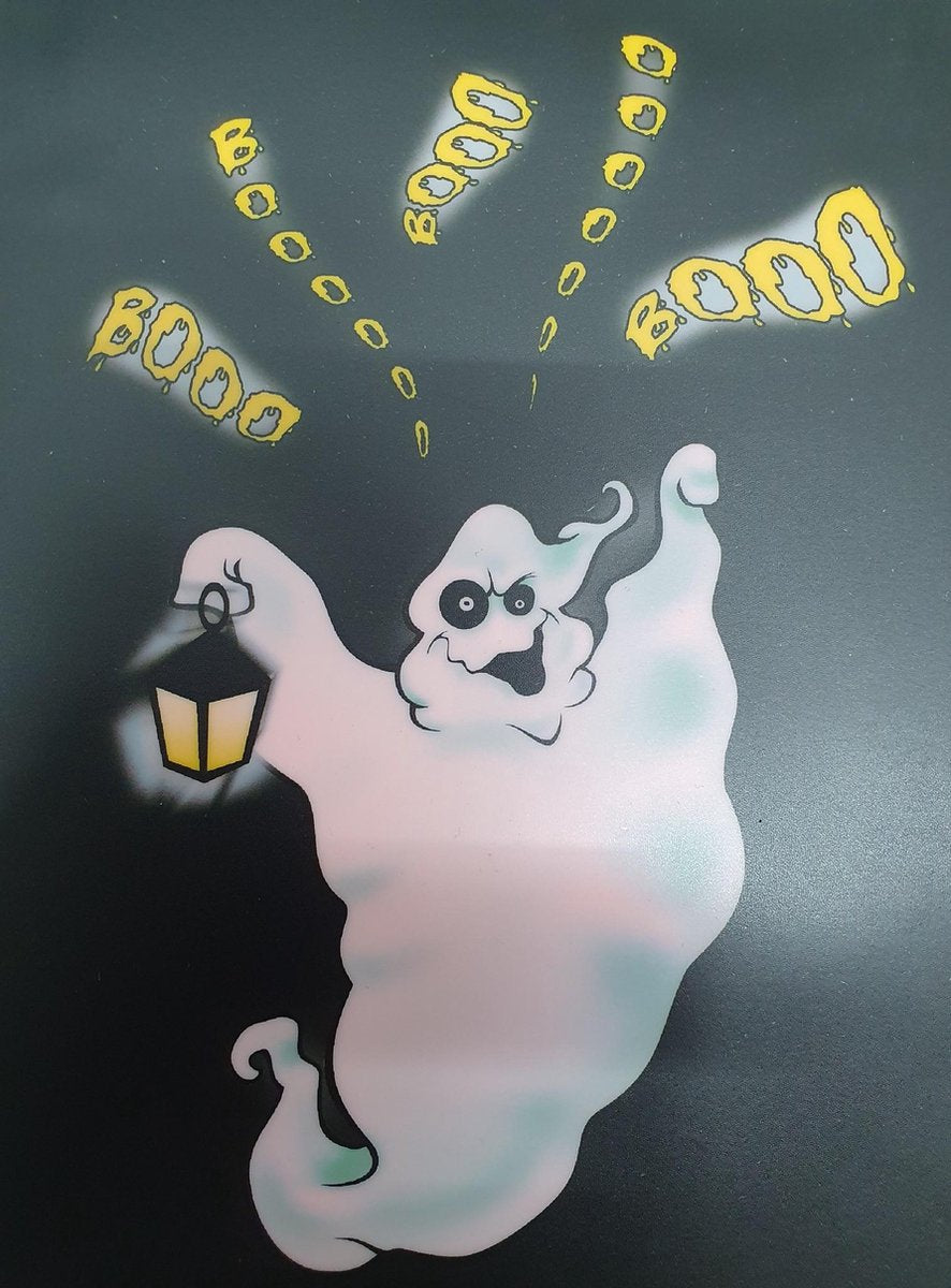 LED T-shirt Equalizer - Zwart - Spook - XXS