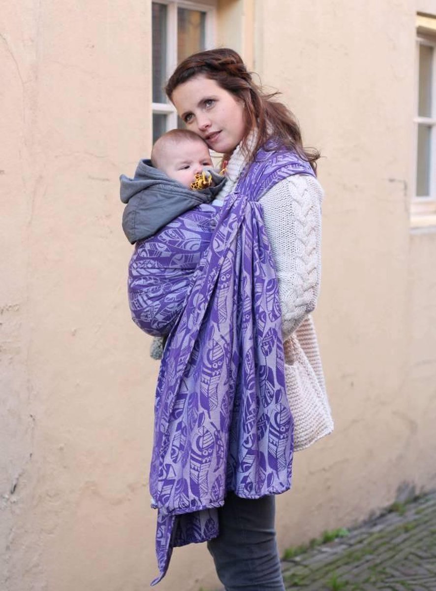 Yaro Draagdoek Four Winds Purple Repreve maat 5 (4