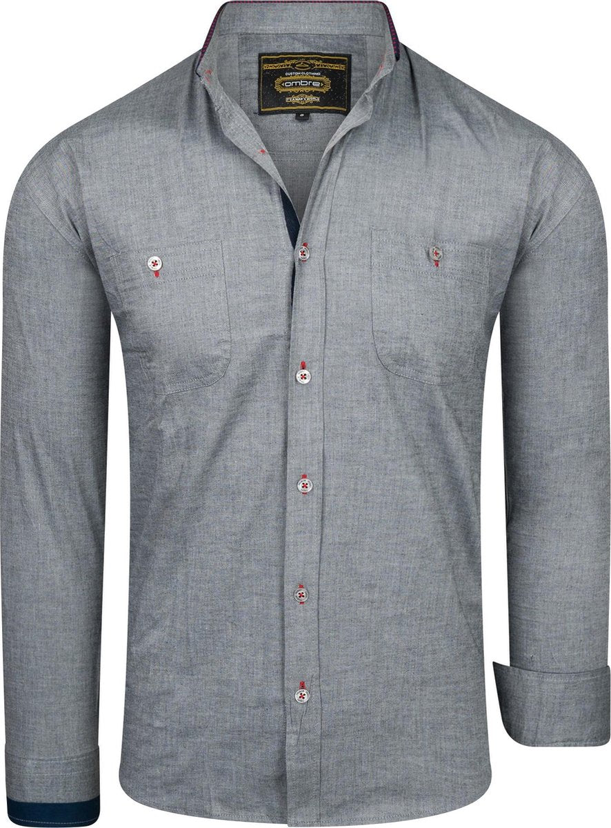Edgar - Casual - Overhemd - Grey