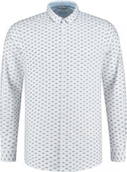 Dstrezzed Overhemd Bicicle Chambray White (303253 - 100)