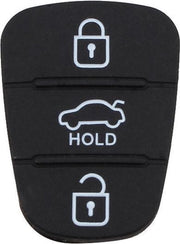 Vervanging 3 Knoppen Siliconen Pad voor Hyundai / Kia Autosleutel Shell