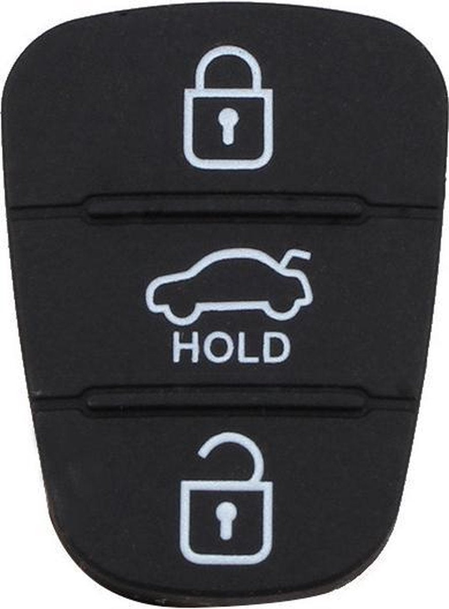 Vervanging 3 Knoppen Siliconen Pad voor Hyundai / Kia Autosleutel Shell