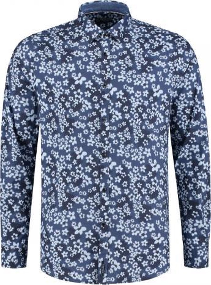 Dstrezzed Overhemd Print Bloemen Navy (351014D - 669)