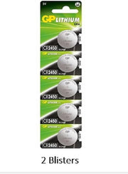 10 stuks (2 blisters a 5 stuks) GP Lithium CR2450 3V