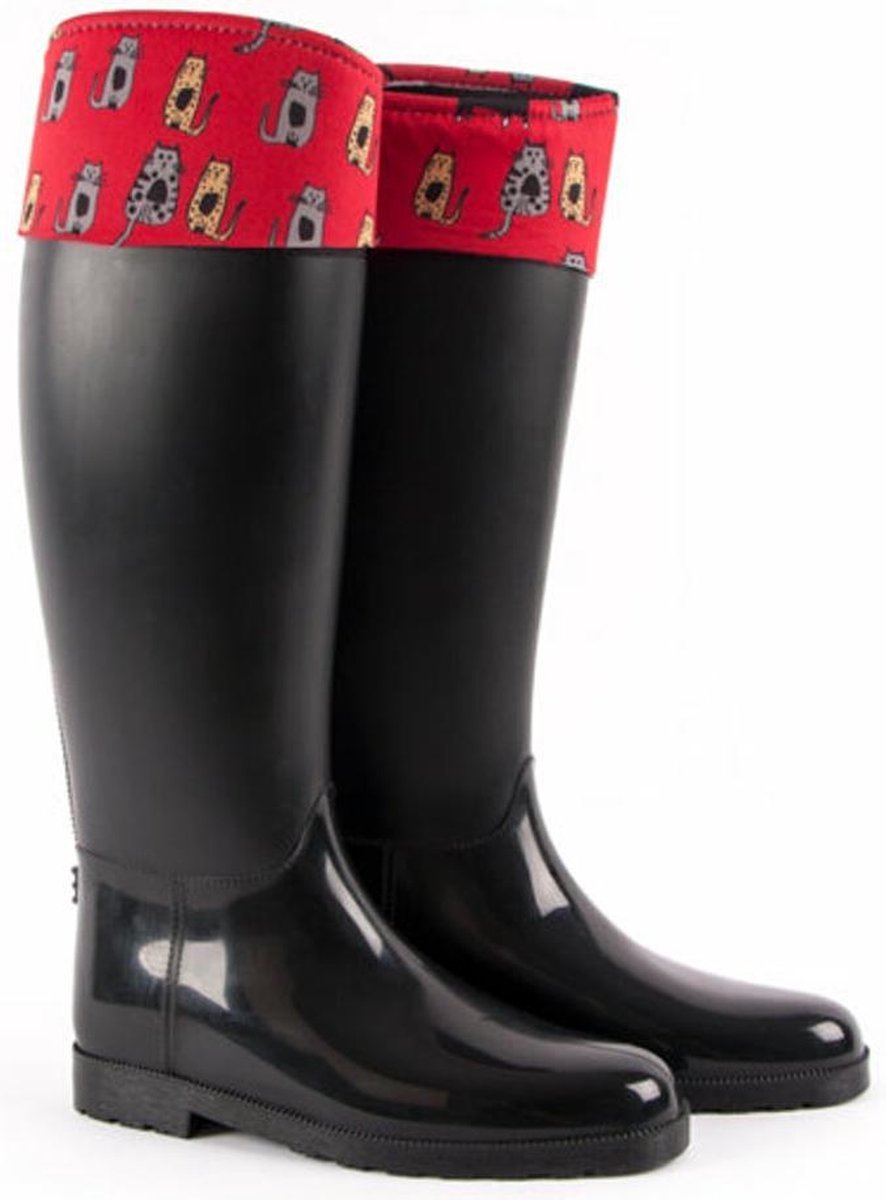 BiggDesign - Regenlaarzen Dames - Cat Line - waterdicht - Maat 37