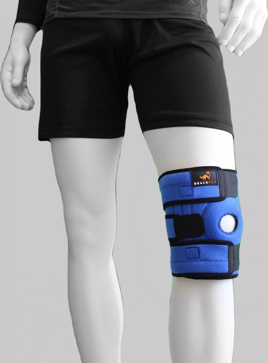 Kniebrace | Bracefox™ - Blauw - Universele maat