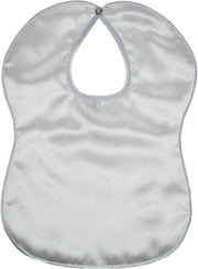 Soft Touch Slabbetje Plain Junior 25 X 33 Cm Satijn Wit