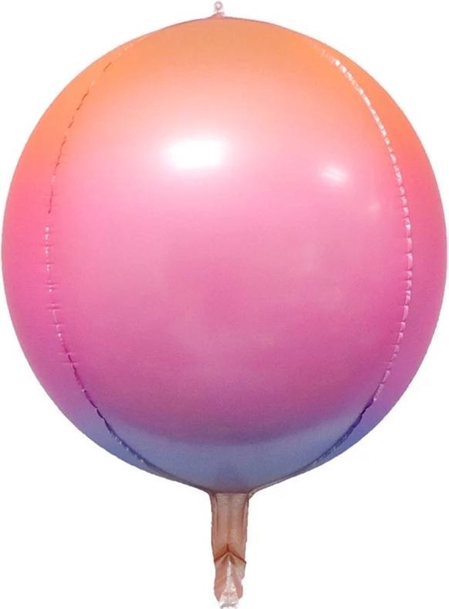 Folie ballon Fluoriserend 4 D| 22 inch | 55 cm | Oranje| Roze| Paars|Blauw | DM-Products