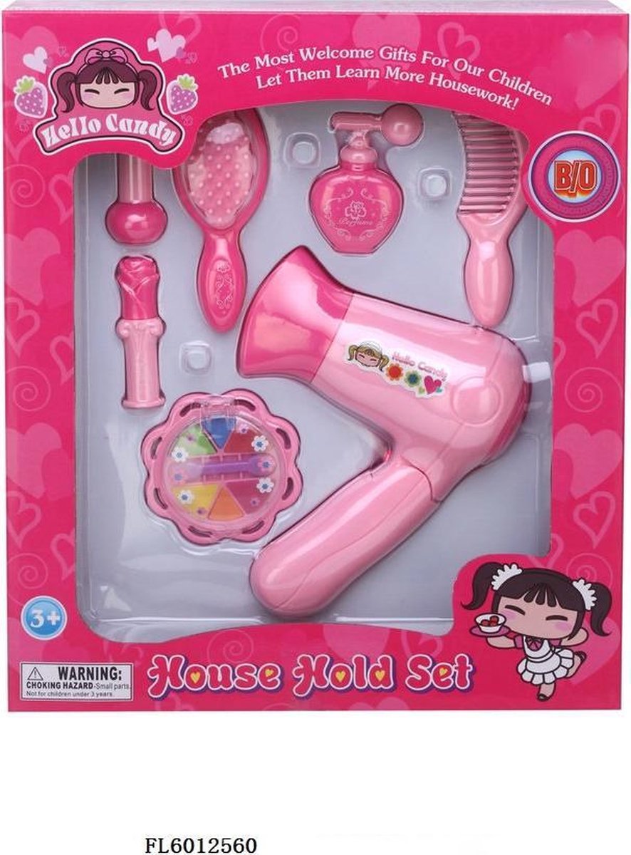 Haardroger speelgoed met accessoires