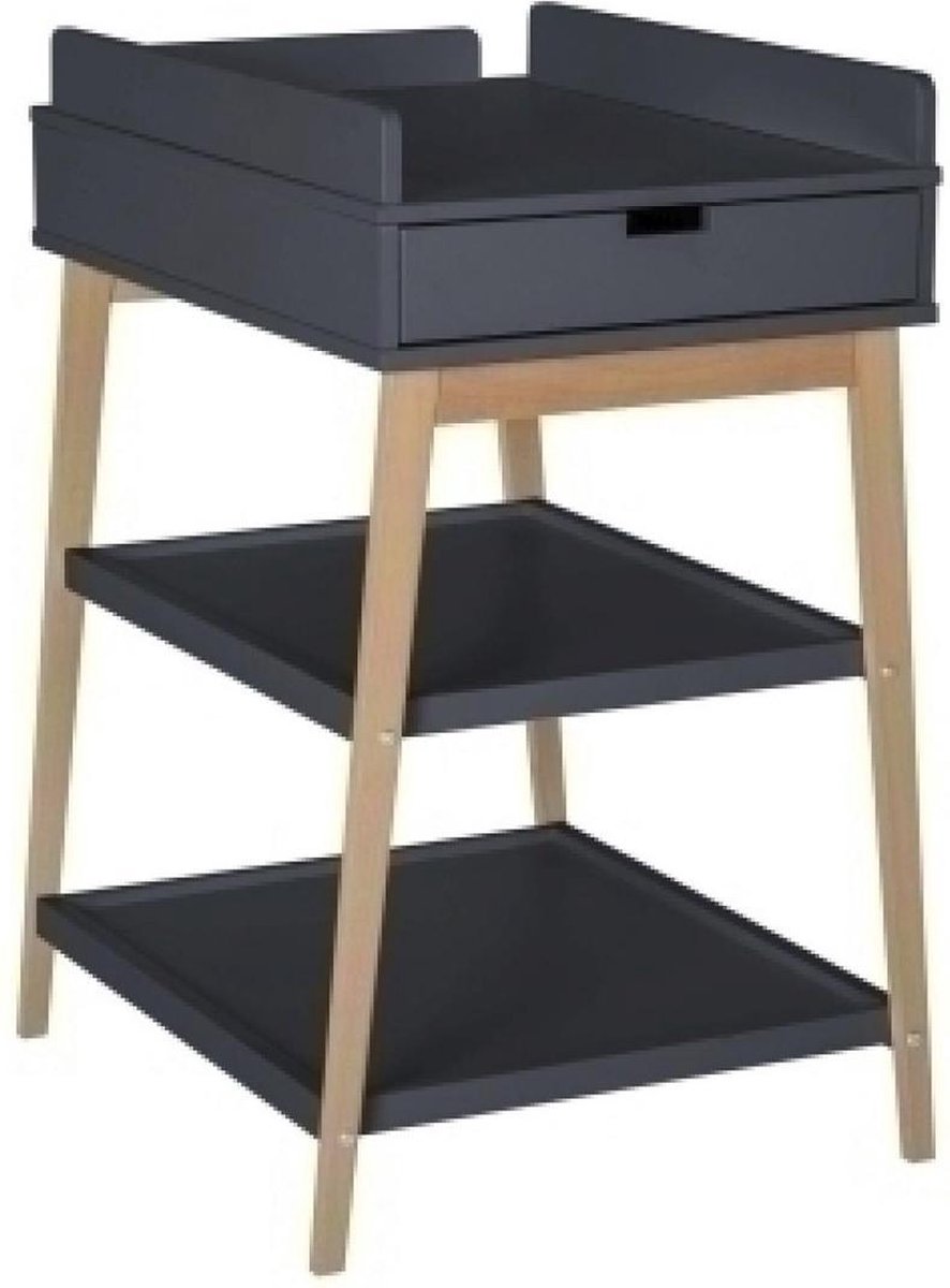 Quax Luiertafel Met Lade Hip Moonshadow/Naturel
