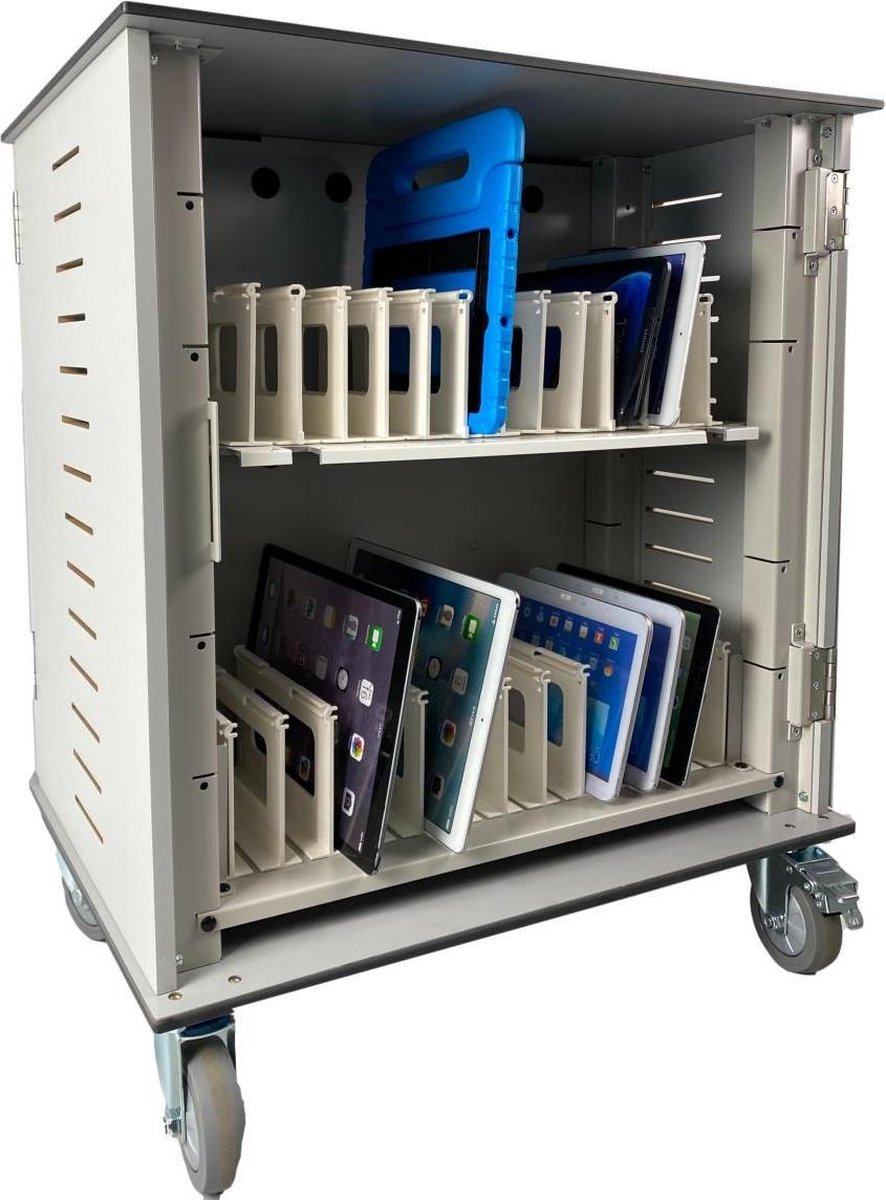 Bravour® BRVT24 USB laadkast / trolley voor 24 tablets