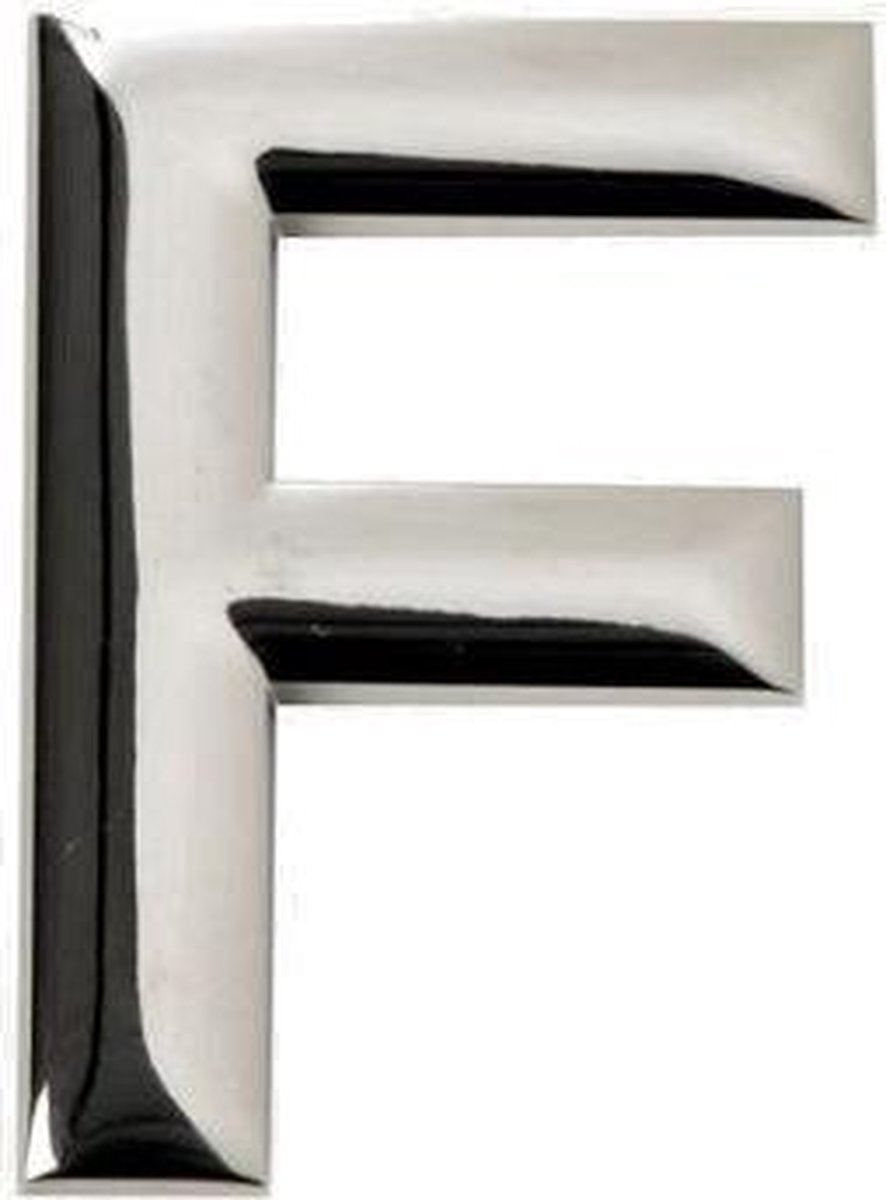 Sumex Plakletter F Chroom 58 X 47 Mm Per Stuk