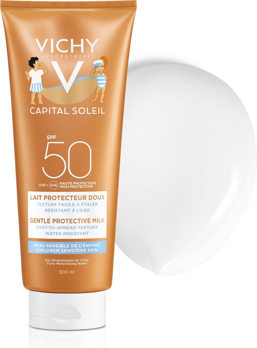 Vichy Idéal Soleil Zonnebrand Melk Kind SPF50 - 300 ml - Grootformaat