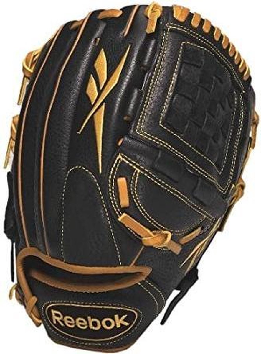 Reebok VRPNT Honkbal Handschoen - Volwassenen - Zwart/Bruin - 12 inch