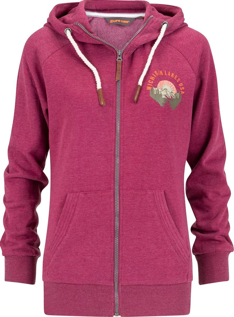 Daisy Dames Fleece Vest - Berry