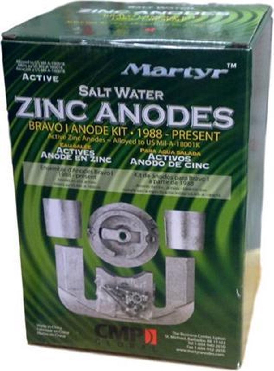 Mercruiser Bravo 1 Zink Anodeset