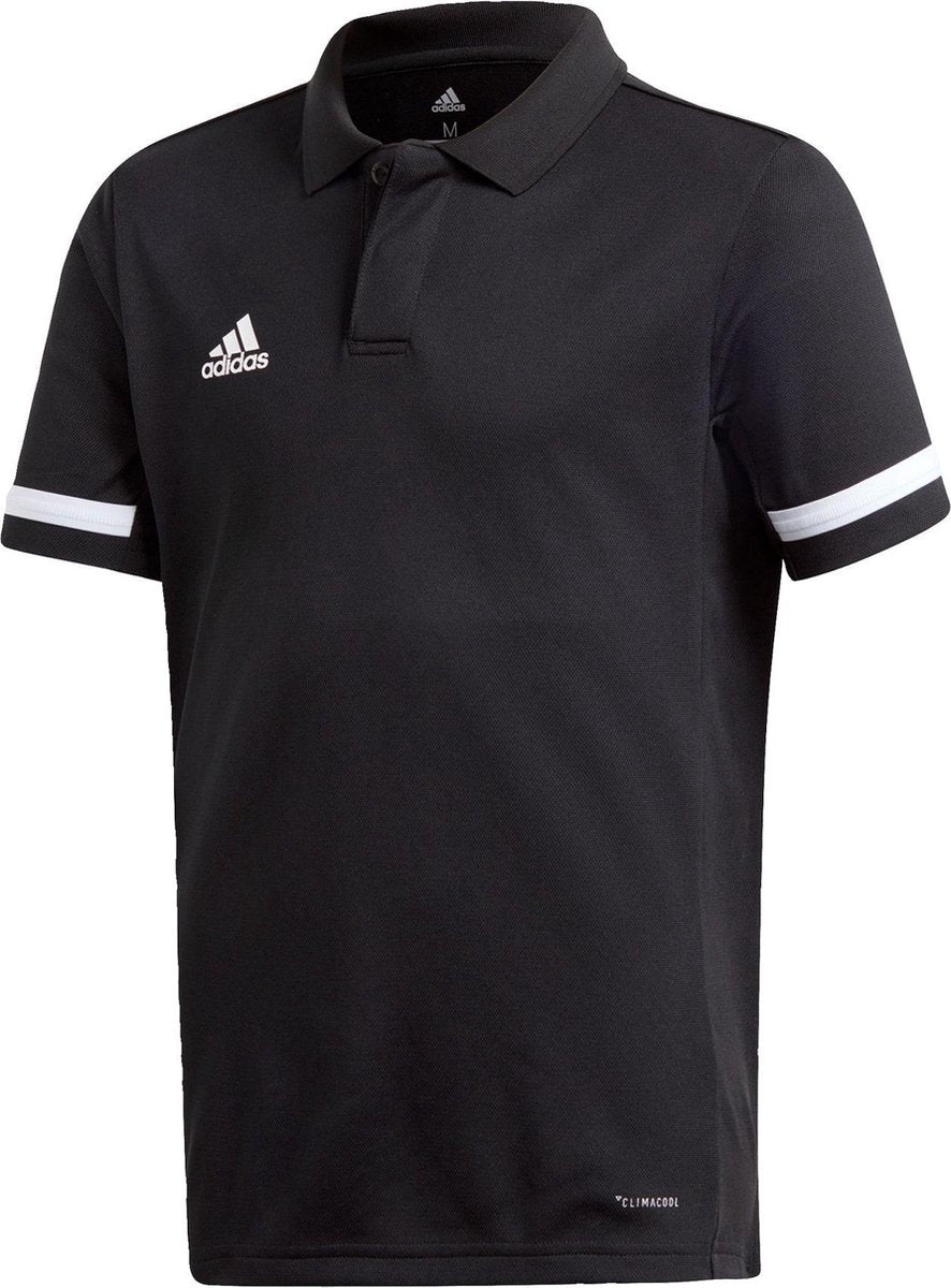 adidas T19 Polo  Sportshirt - Maat 116  - Unisex - zwart/wit