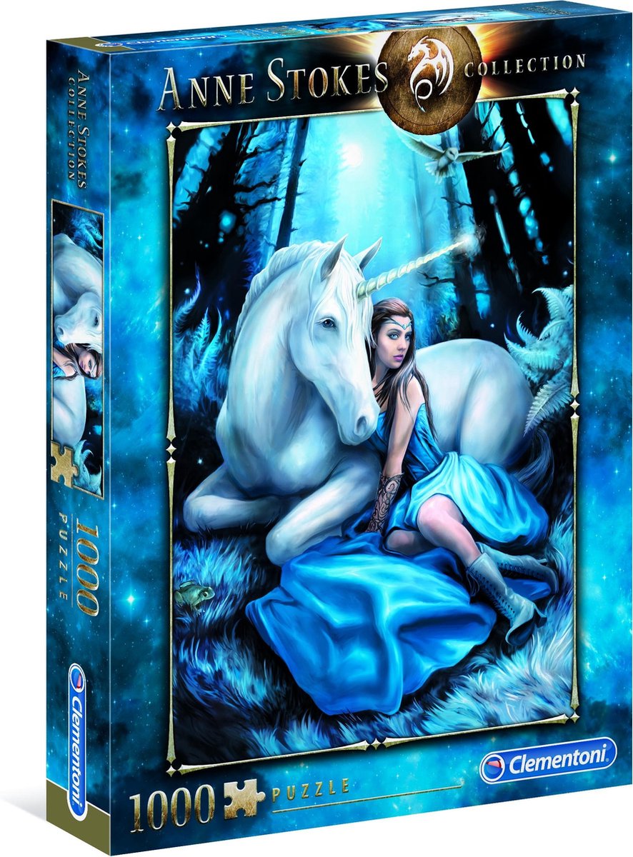 Clementoni - Anne Stokes Puzzel Collectie - Blue Moon - 1000 stukjes