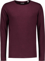 Dstrezzed Pullover Round Neck Cotton Modal Bordeaux Rood (404134 - 423)