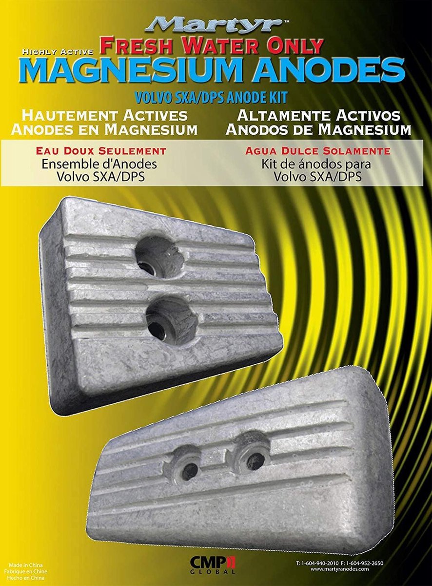 Volvo Penta magnesium Anodekit SX-A type CMSXAKITM