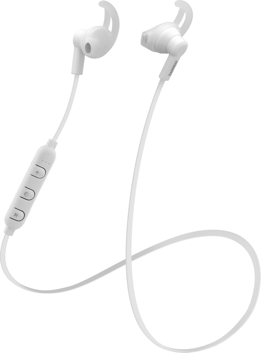 STREETZ HL-BT304 In-ear oordopjes - Met microfoon media / antwoordknop - Wit