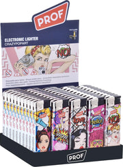 Aanstekers - Lighters - Prof - 50 stuks – Crazy Popart