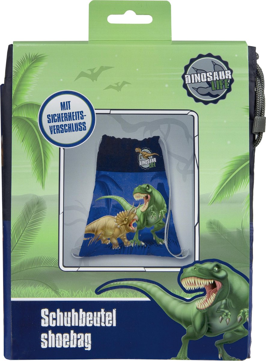 Dinosaurus - Gymtas – Zwemtas – Schoenentas – 40x32cm