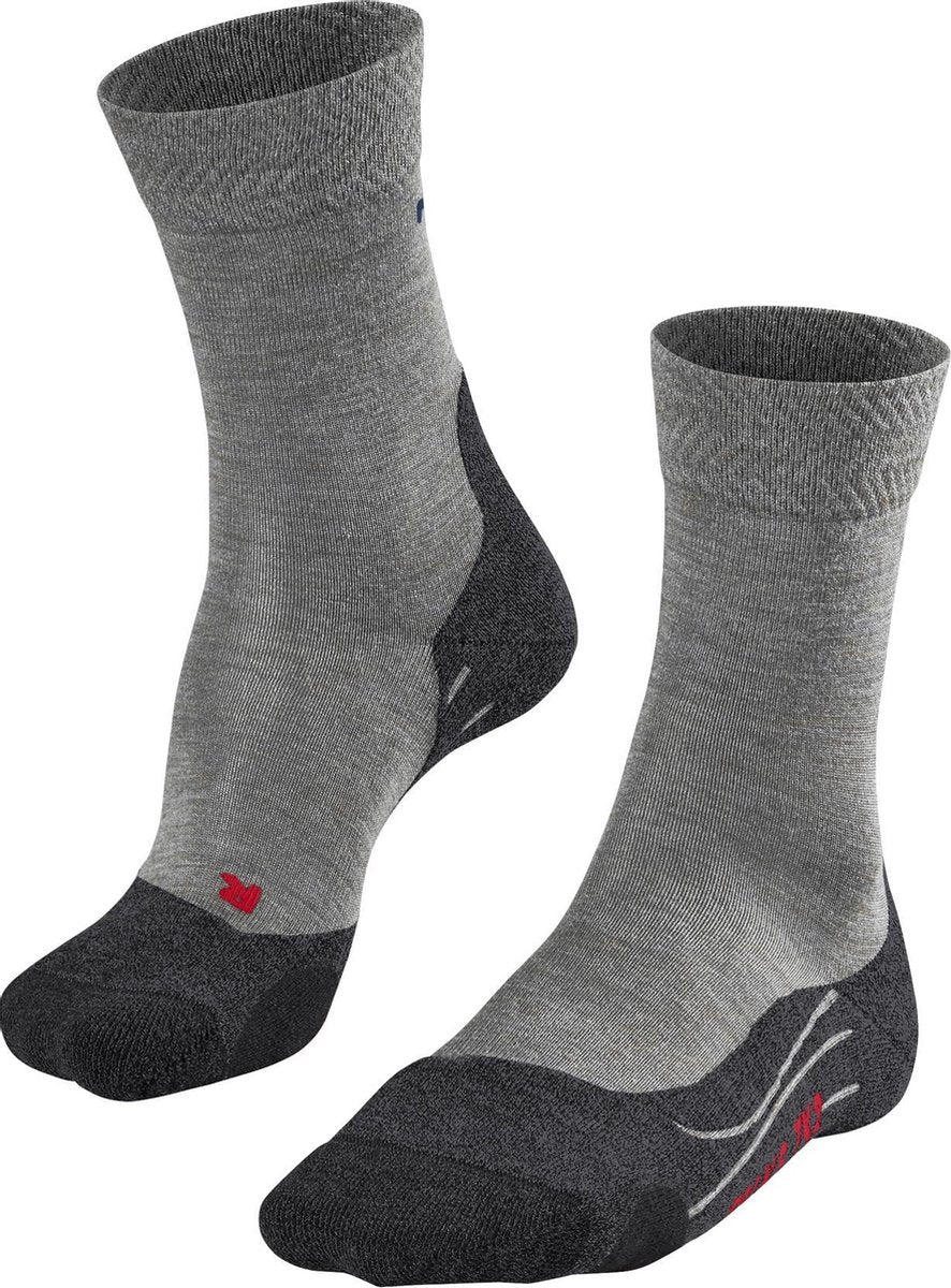 Falke Falke TK2 Melange Sportsokken - Maat 39-41 - Mannen - grijs - donkergrijs