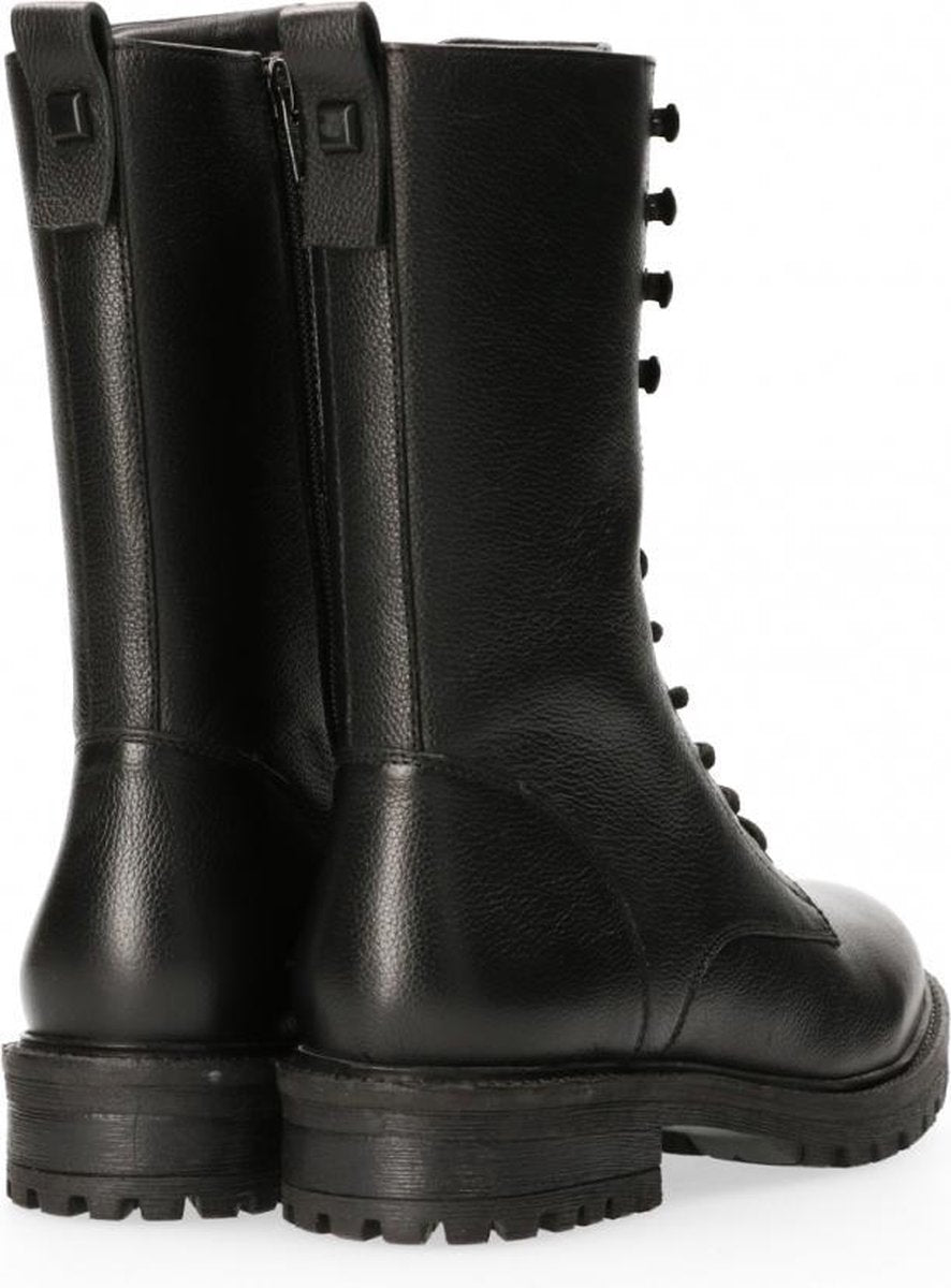 Van Dalen  - 3/4 Veterboot Leer - Womens - Black - 37
