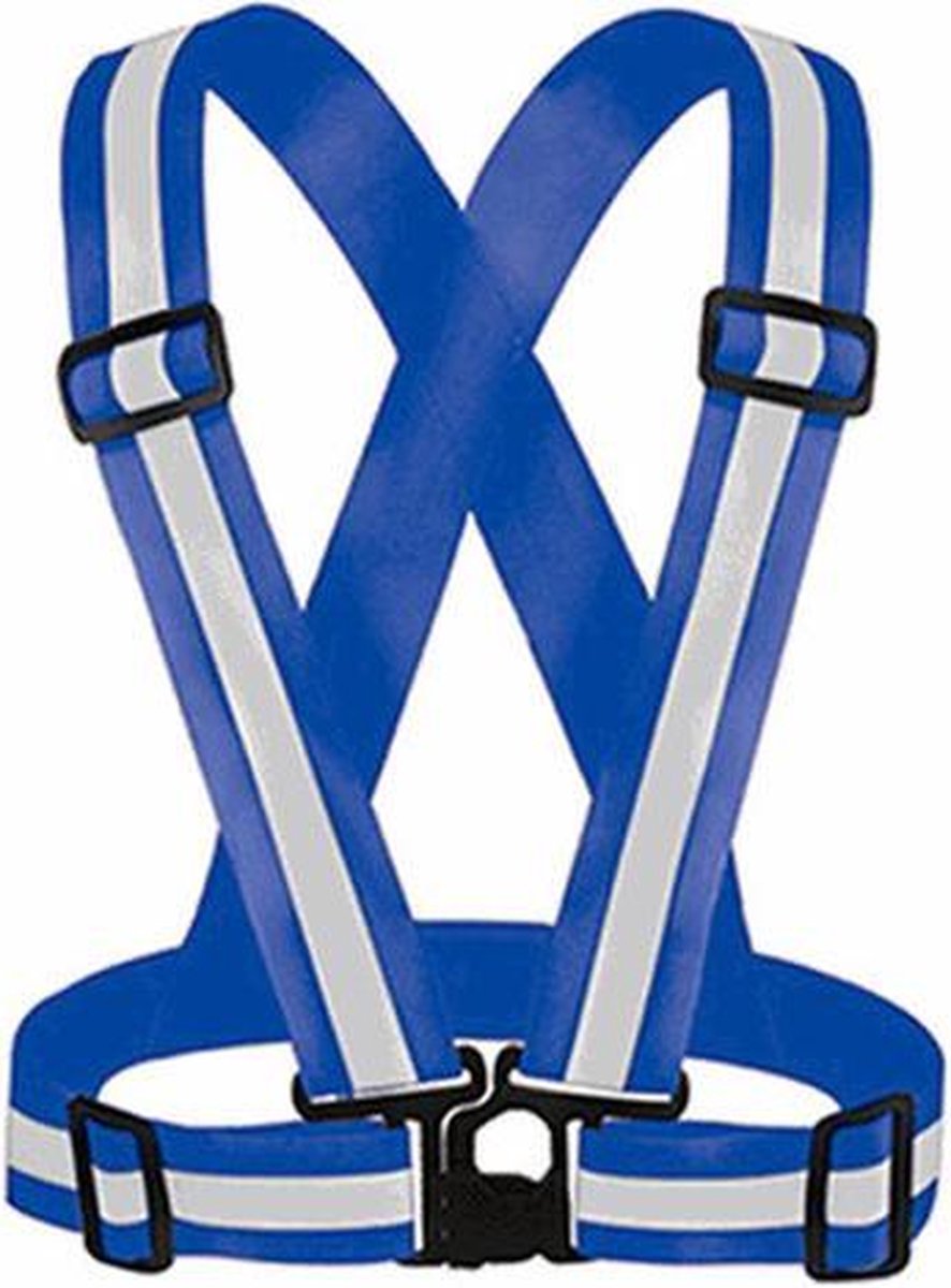 Reflecterend veiligheidsvest - harnas vest - hardloopvest - blauw