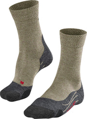 FALKE TK2 Melange Heren Wandelsokken - Khaki - Maat 39-41