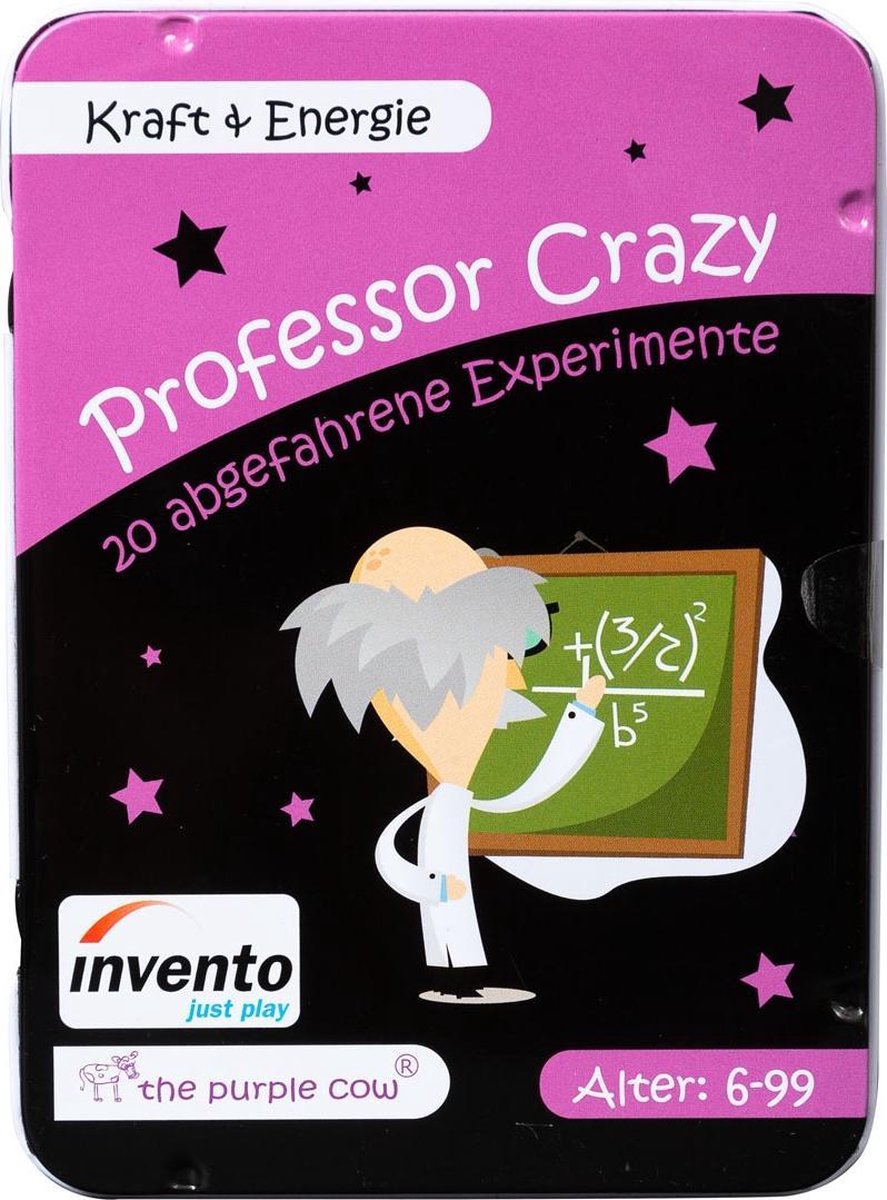 Invento Professor Crazy Kracht En Energie Experimenten Junior 20 Kaarten