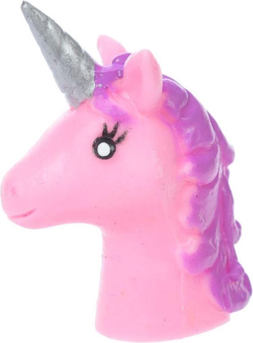 vingerpop Eenhoorn roze siliconen