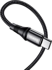 Hoco X50 USB-C naar USB-C Kabel 100W 2 Meter Zwart
