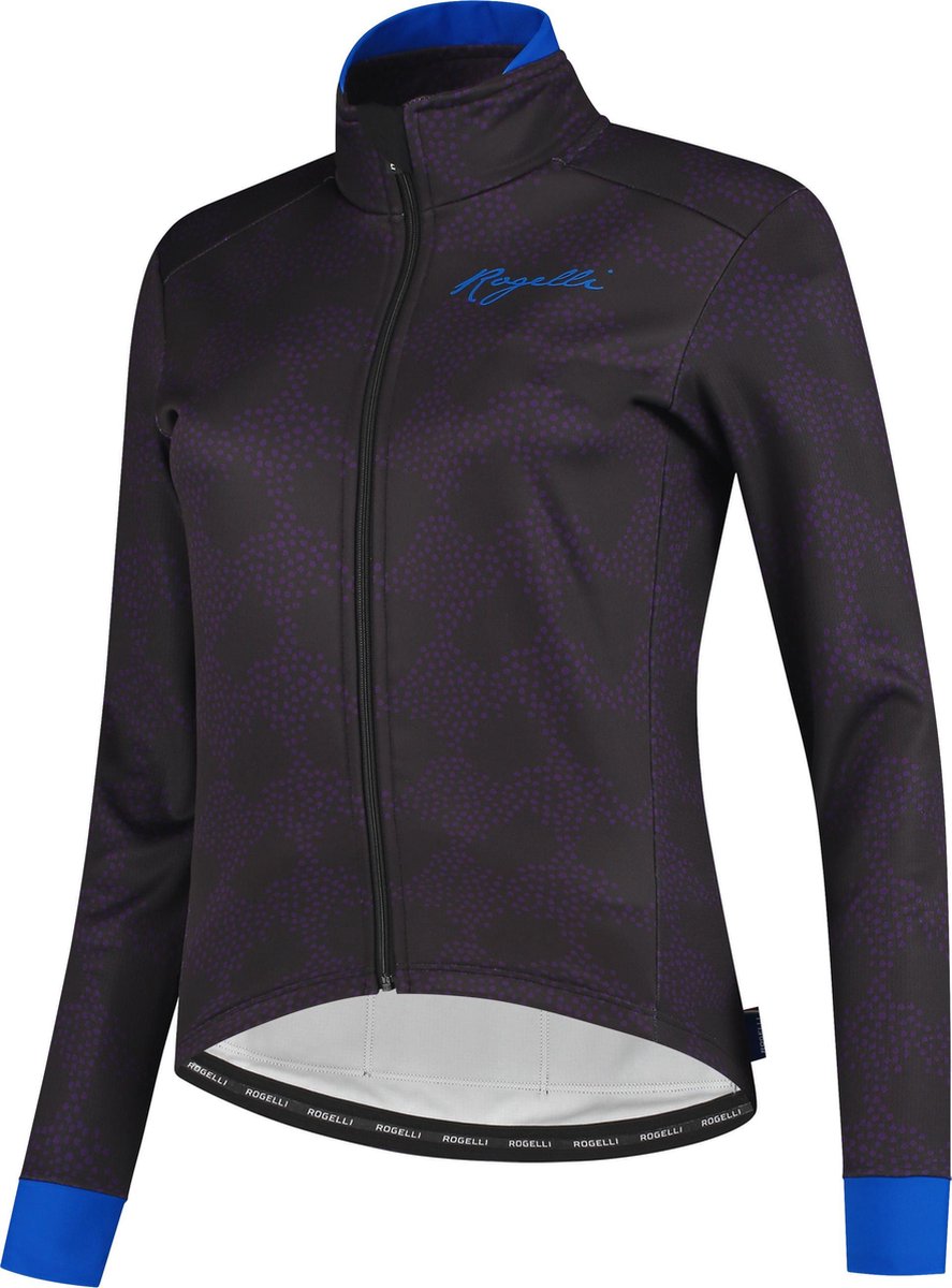 Rogelli Dames Winterjack Blossom Paars/Blauw - Maat XS
