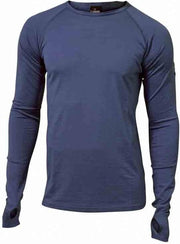 Ivanhoe Longsleeve Frippe Heren Merinowol Donkerblauw Maat S