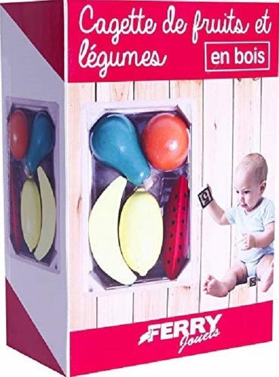 Houten Kistje Met Groenten En fruit 6 delig 11