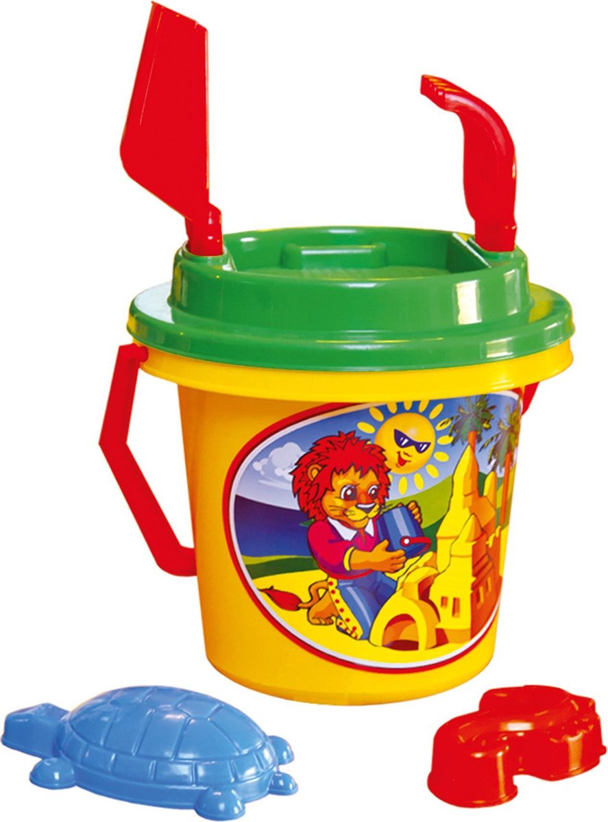 Bino Strandspeelgoed Set Junior 17 X 27 Cm Geel/groen/rood