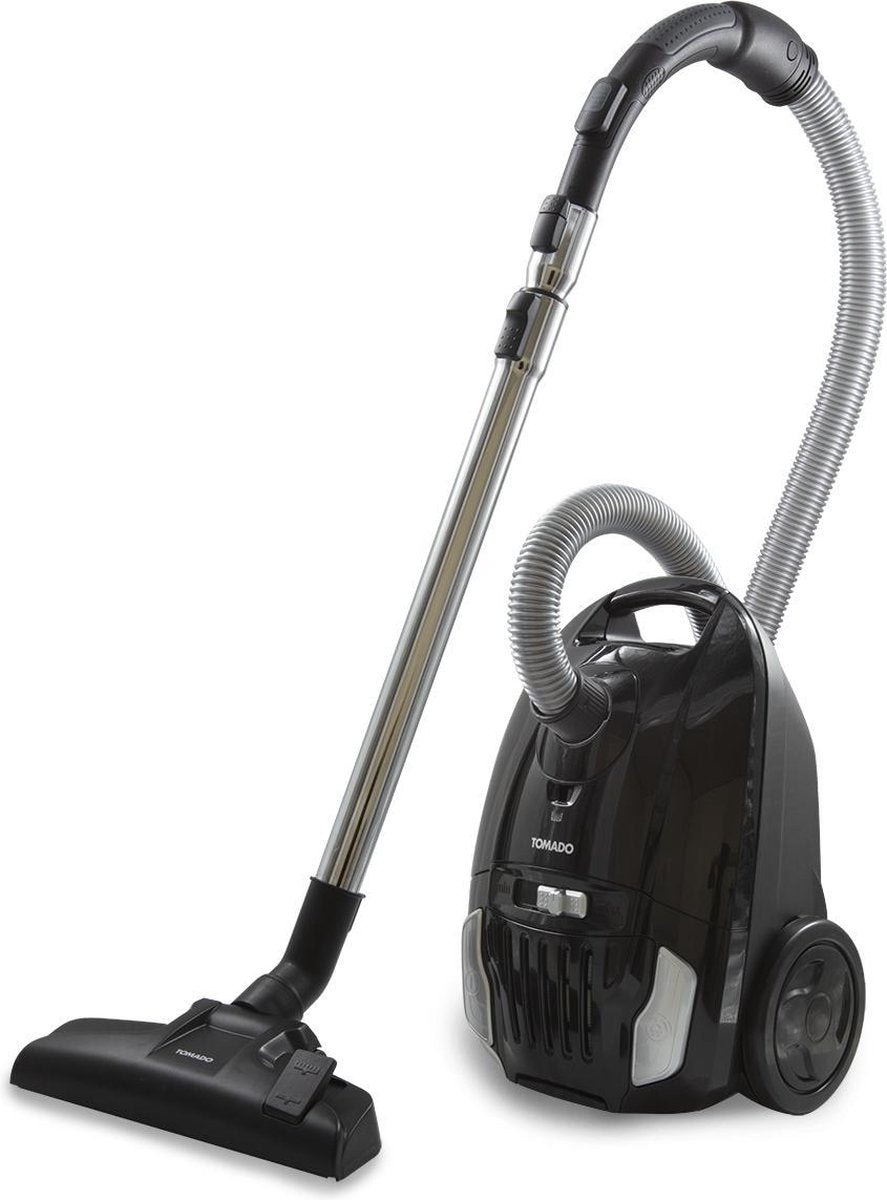 Tomado TVC3003B - Krachtige stofzuiger met zak -  HEPA 13 filer- Snoerlengte 9 meter - Zwart
