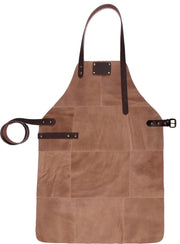 BBQ Schort - Leer - 81x56cm - Beige
