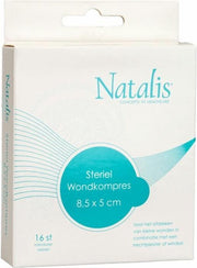 Natalis steriel wondkussen - 8.5 x 5 cm - 16 stuks - Verband