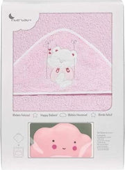 Interbaby Badcape En Nachtlamp 100 Cm Katoen Roze 2-delig