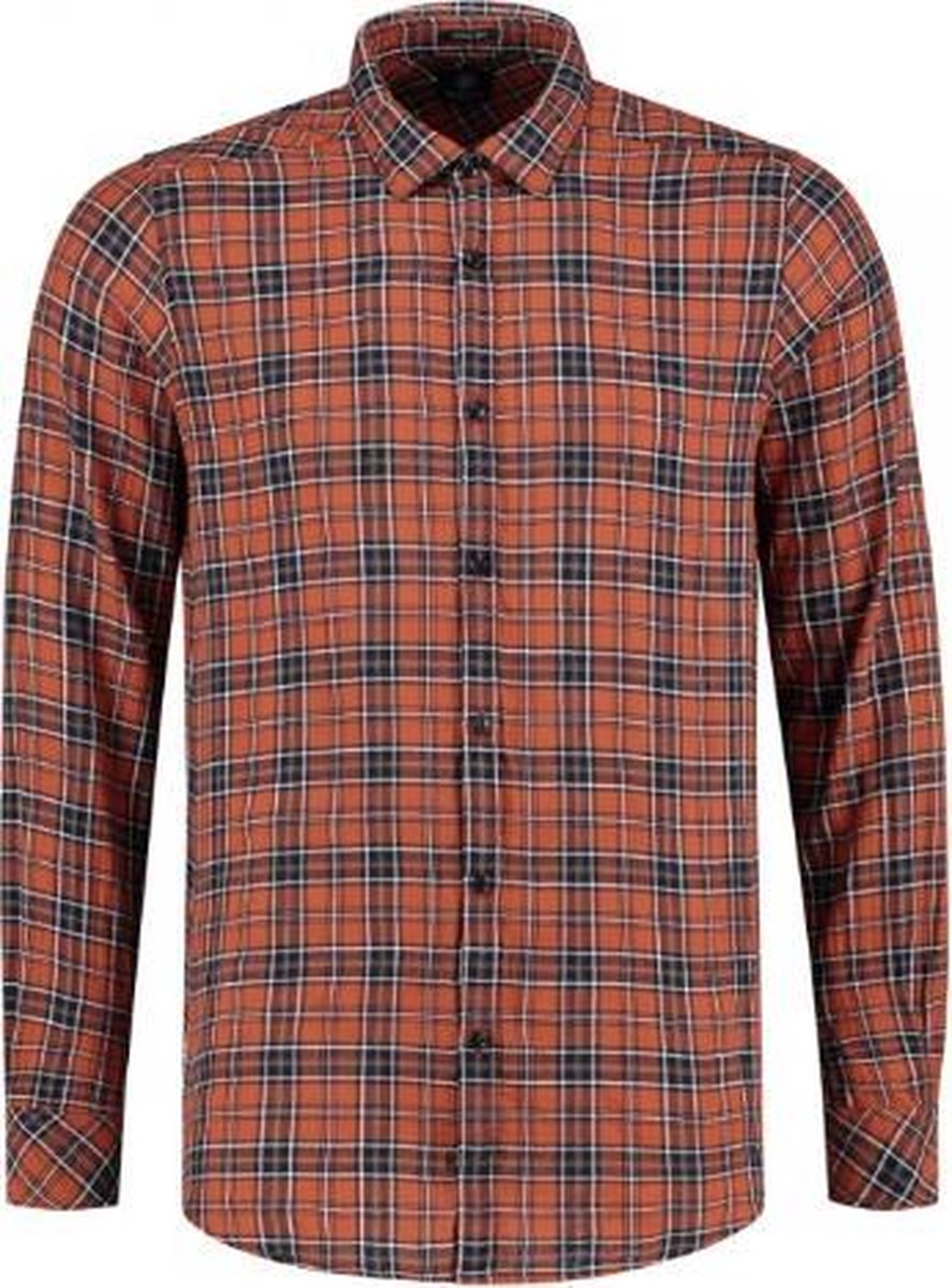 Dstrezzed Overhemd Herringbone Check Oranje (303248 - 439)